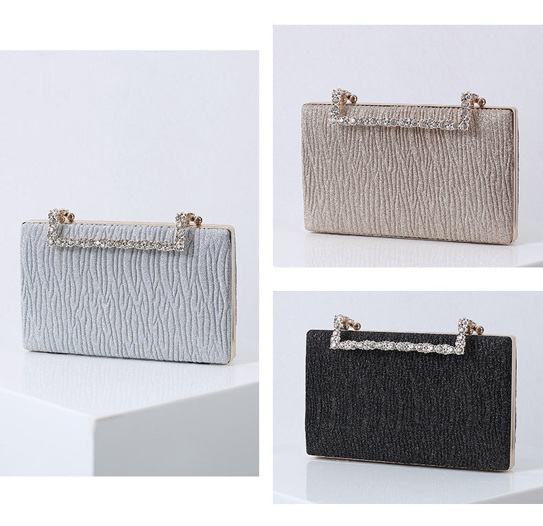 Pleated Evening Clutch Bag