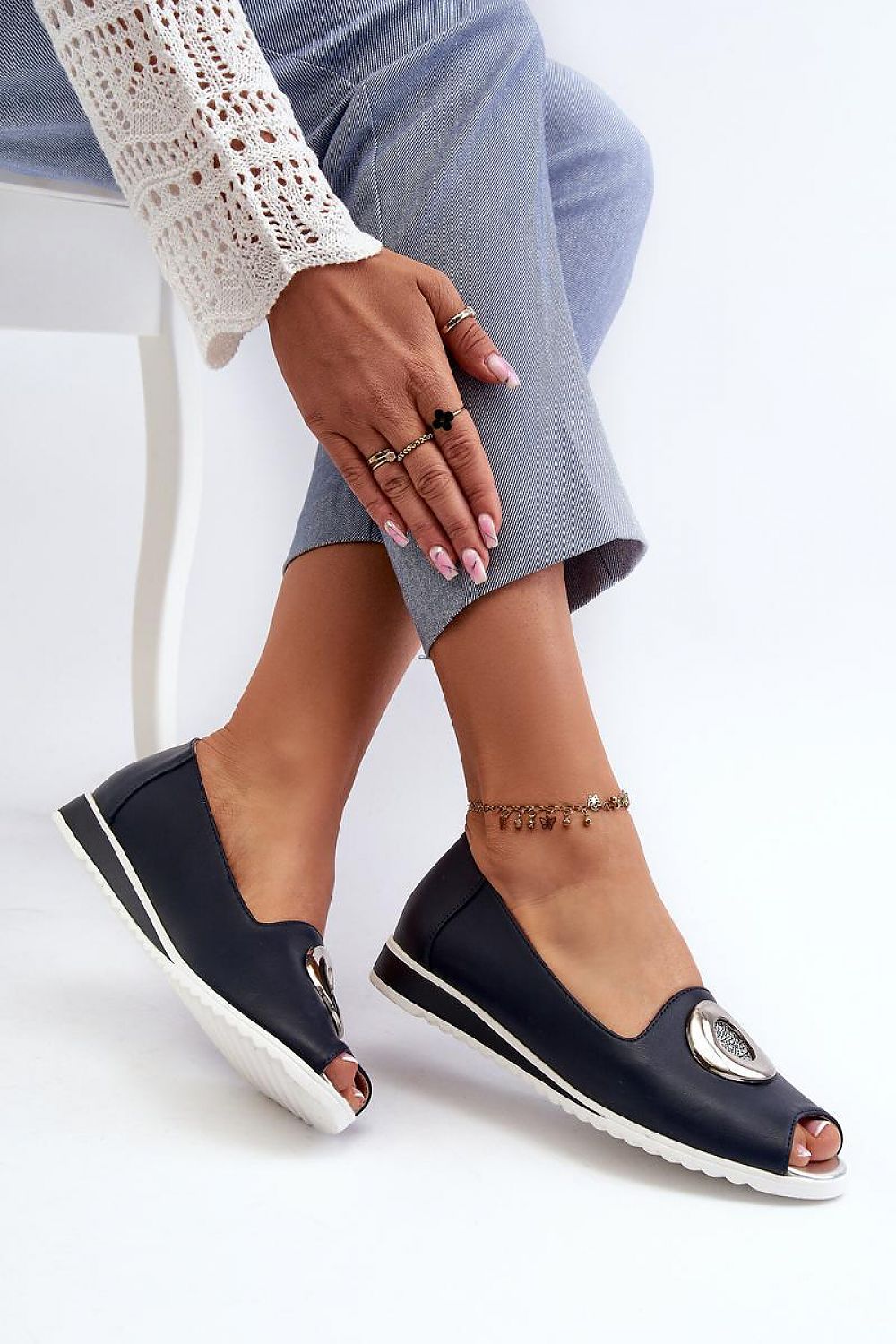 Peep Toe Flats
