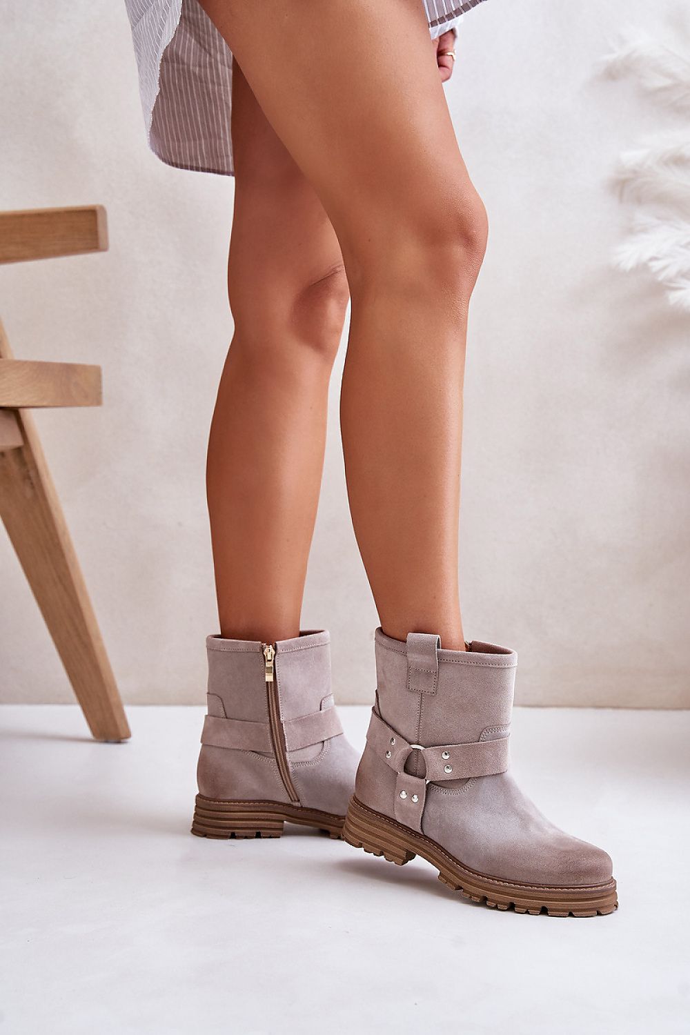 Ankle High Riding Boots