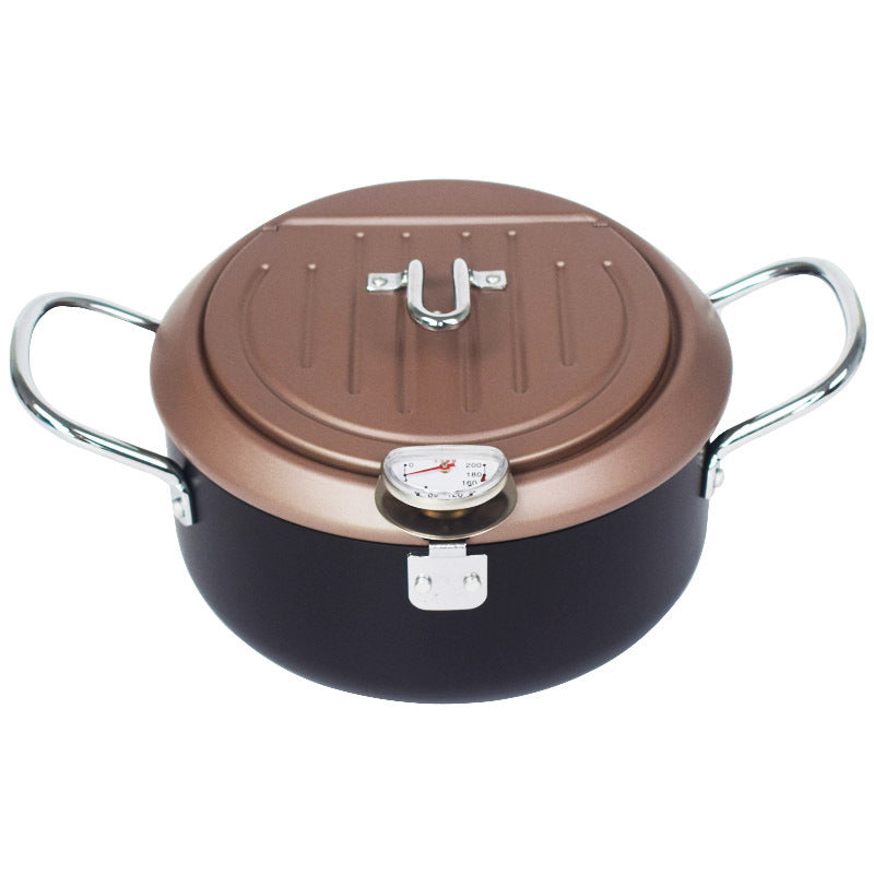 Chinese Deep Frying Pot With Thermometer