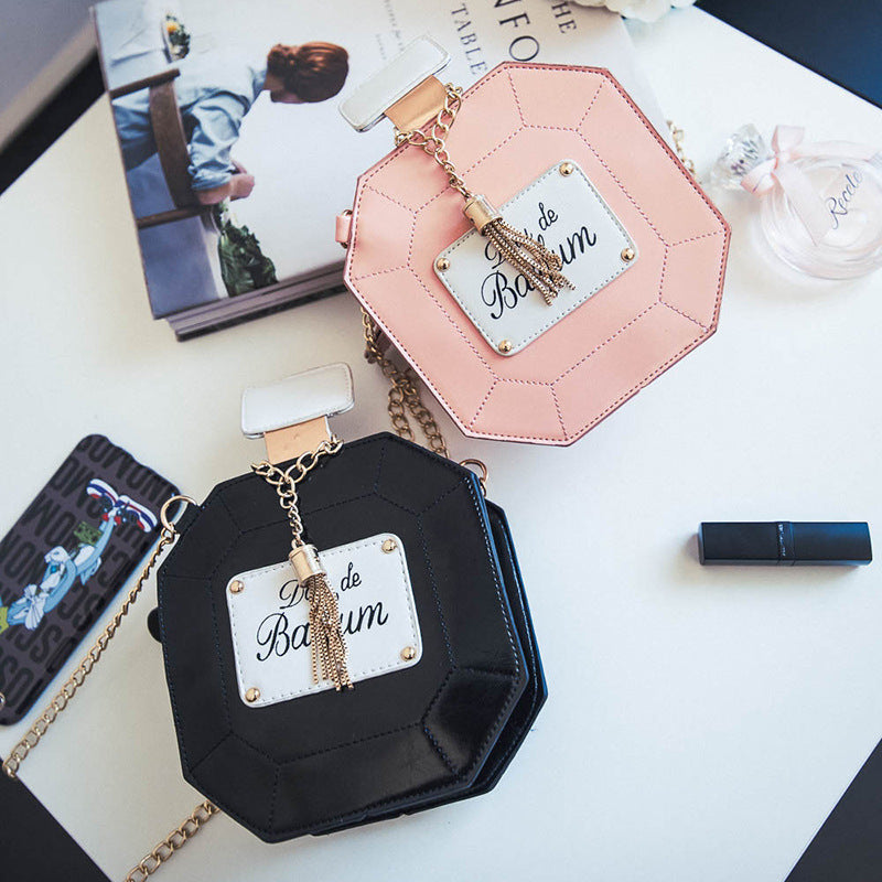 Perfume Bottle Chain Crossbody Bag