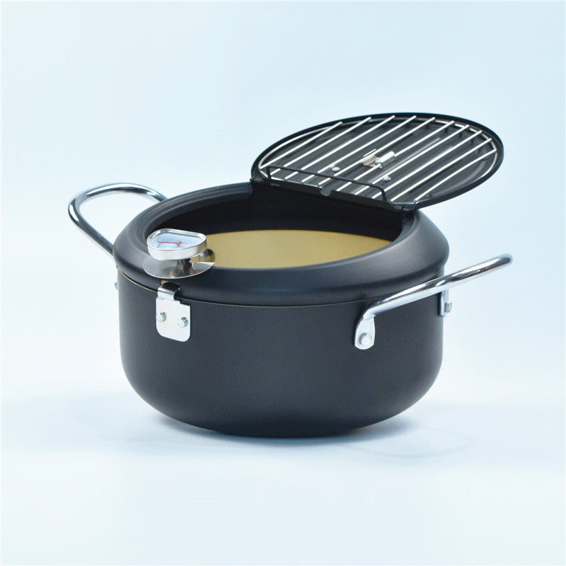 Chinese Deep Frying Pot With Thermometer