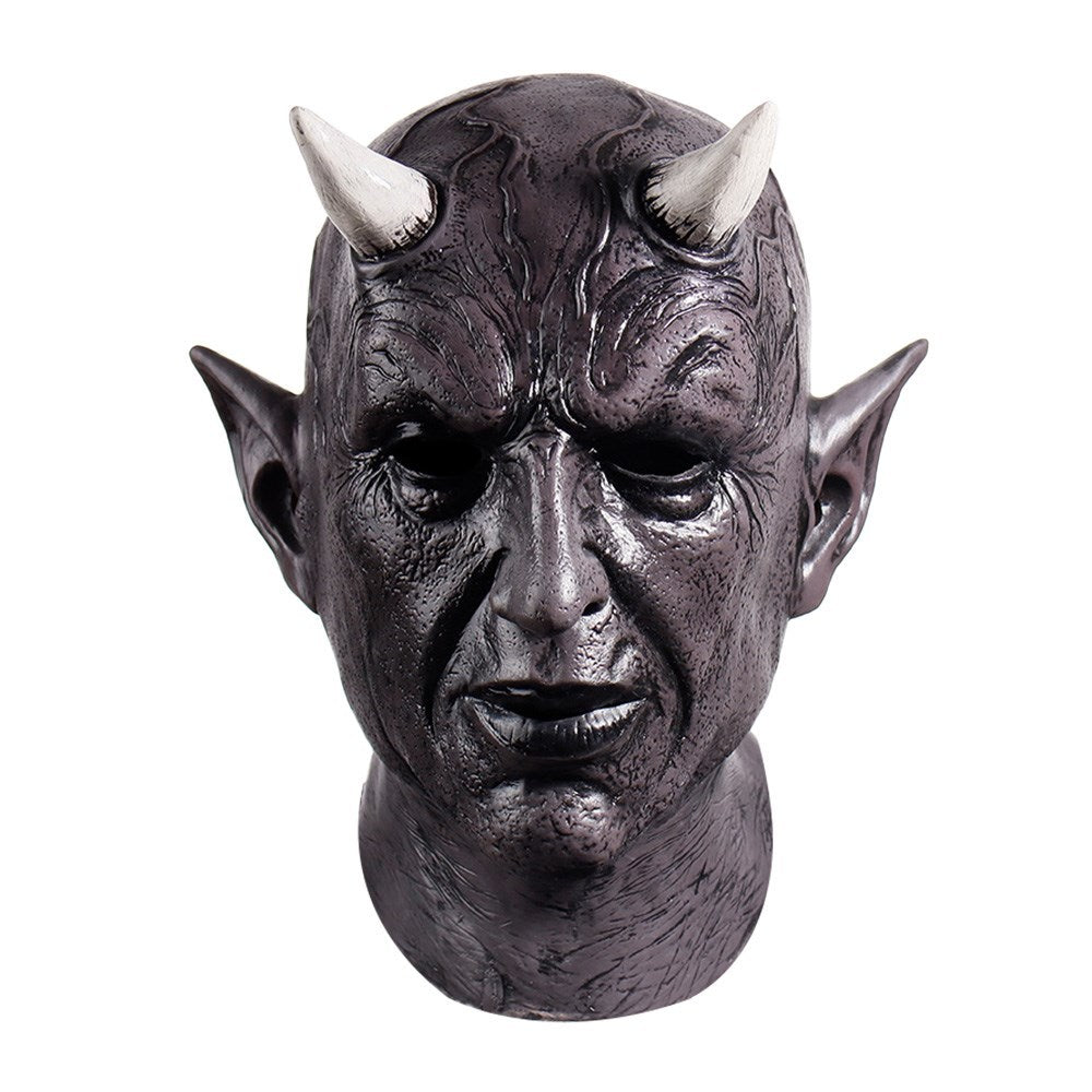 New Halloween Horn Demon Latex Headgear Mask