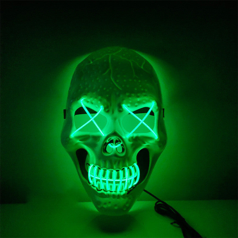 Halloween Skull Glowing Horror Mask