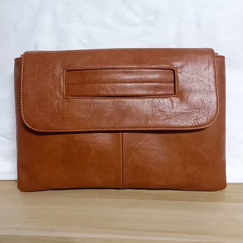Retro Clutch Handbag With Crossbody Shoulder Sleeve