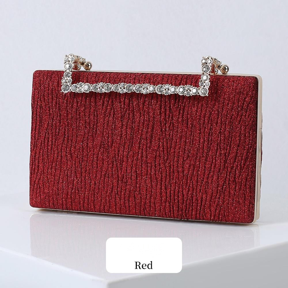Pleated Evening Clutch Bag