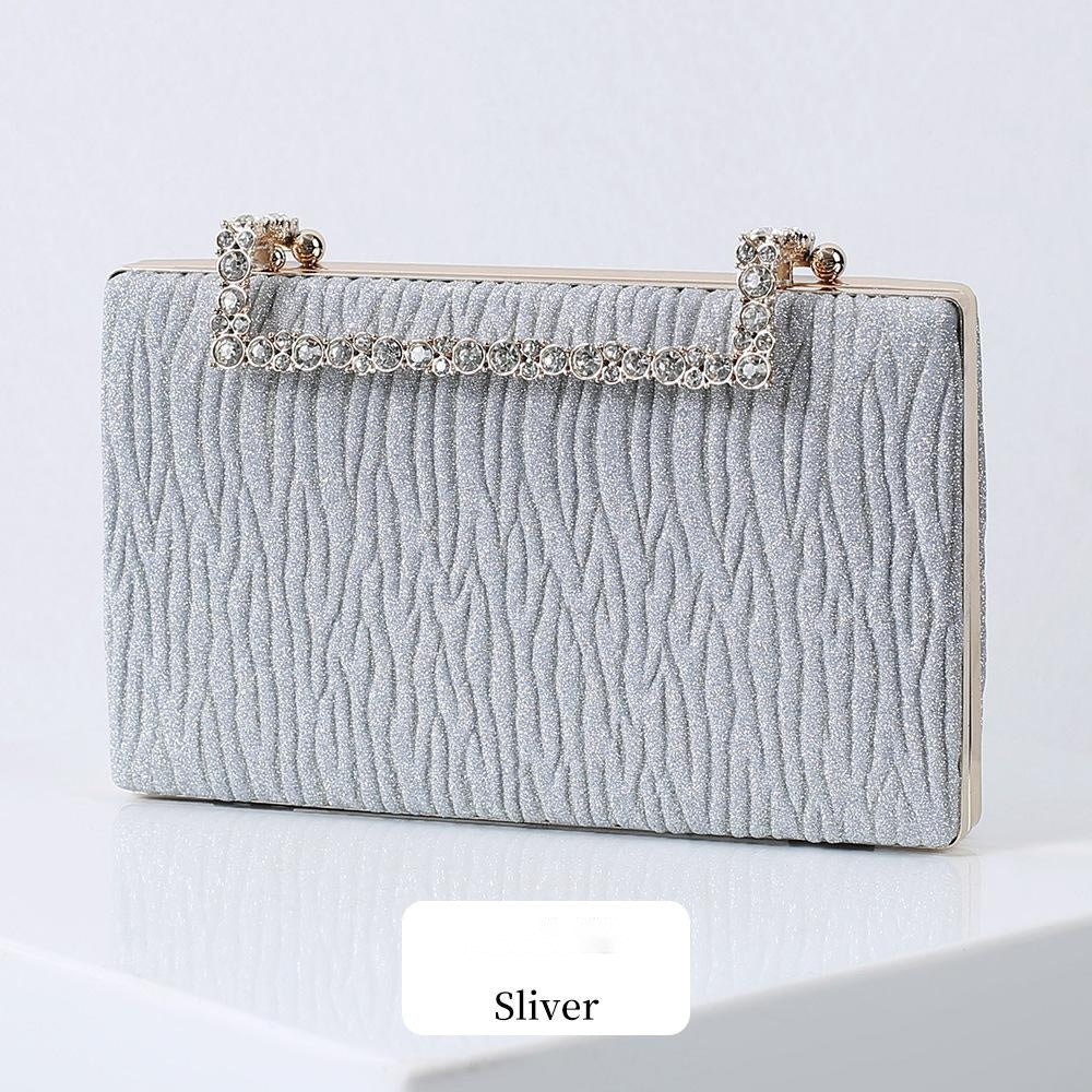 Pleated Evening Clutch Bag