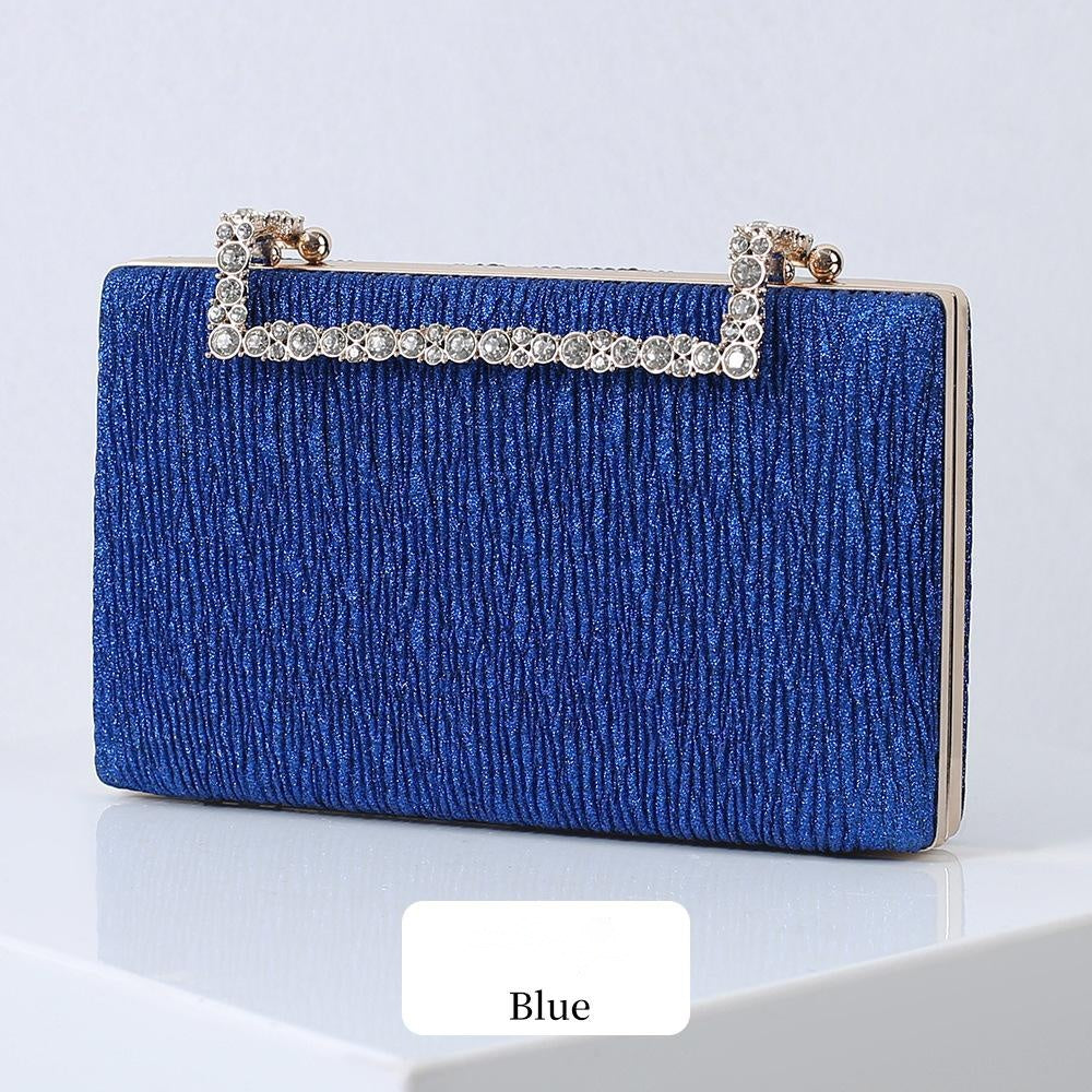 Pleated Evening Clutch Bag
