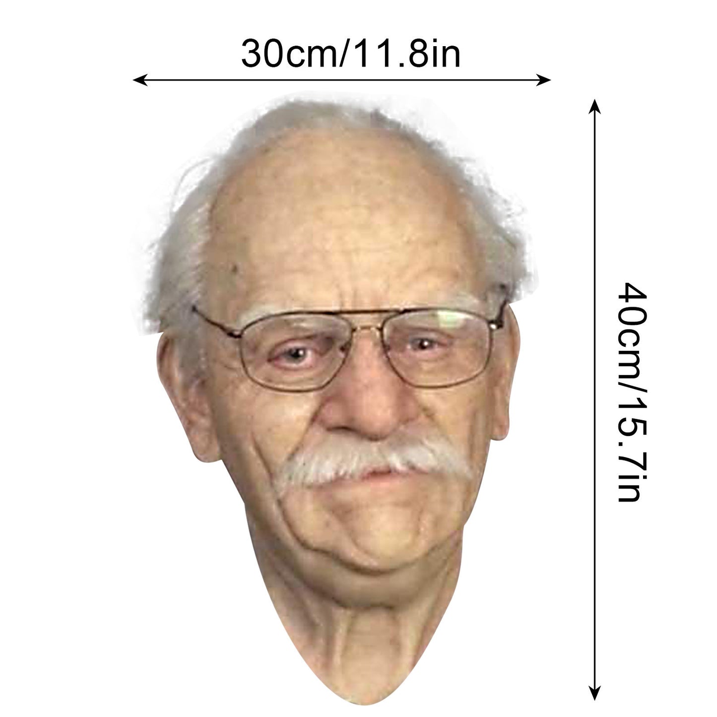 Old Man Halloween Mask