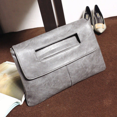 Retro Clutch Handbag With Crossbody Shoulder Sleeve