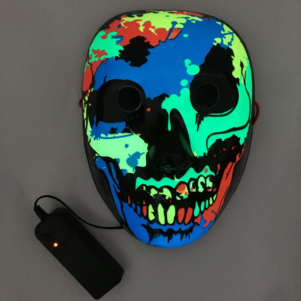 LED Halloween Cosplay Mask