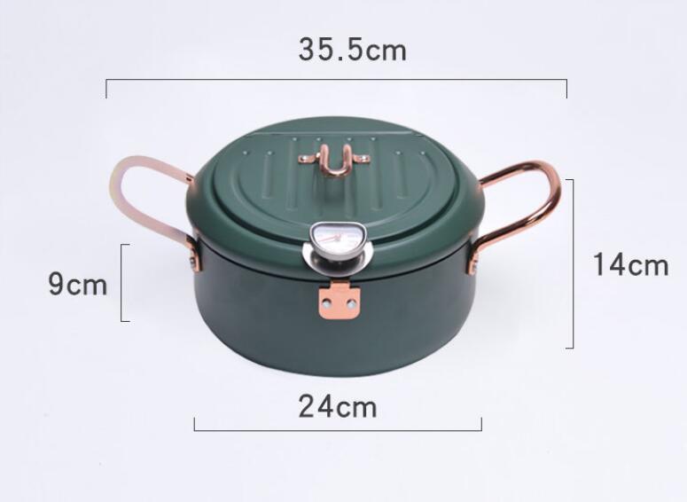 Chinese Deep Frying Pot With Thermometer