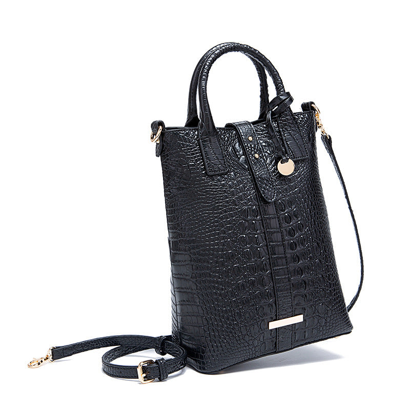 Concave Crocodile Shoulder Bag