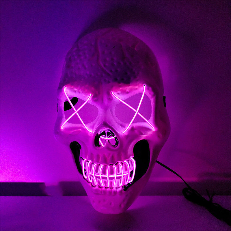 Halloween Skull Glowing Horror Mask