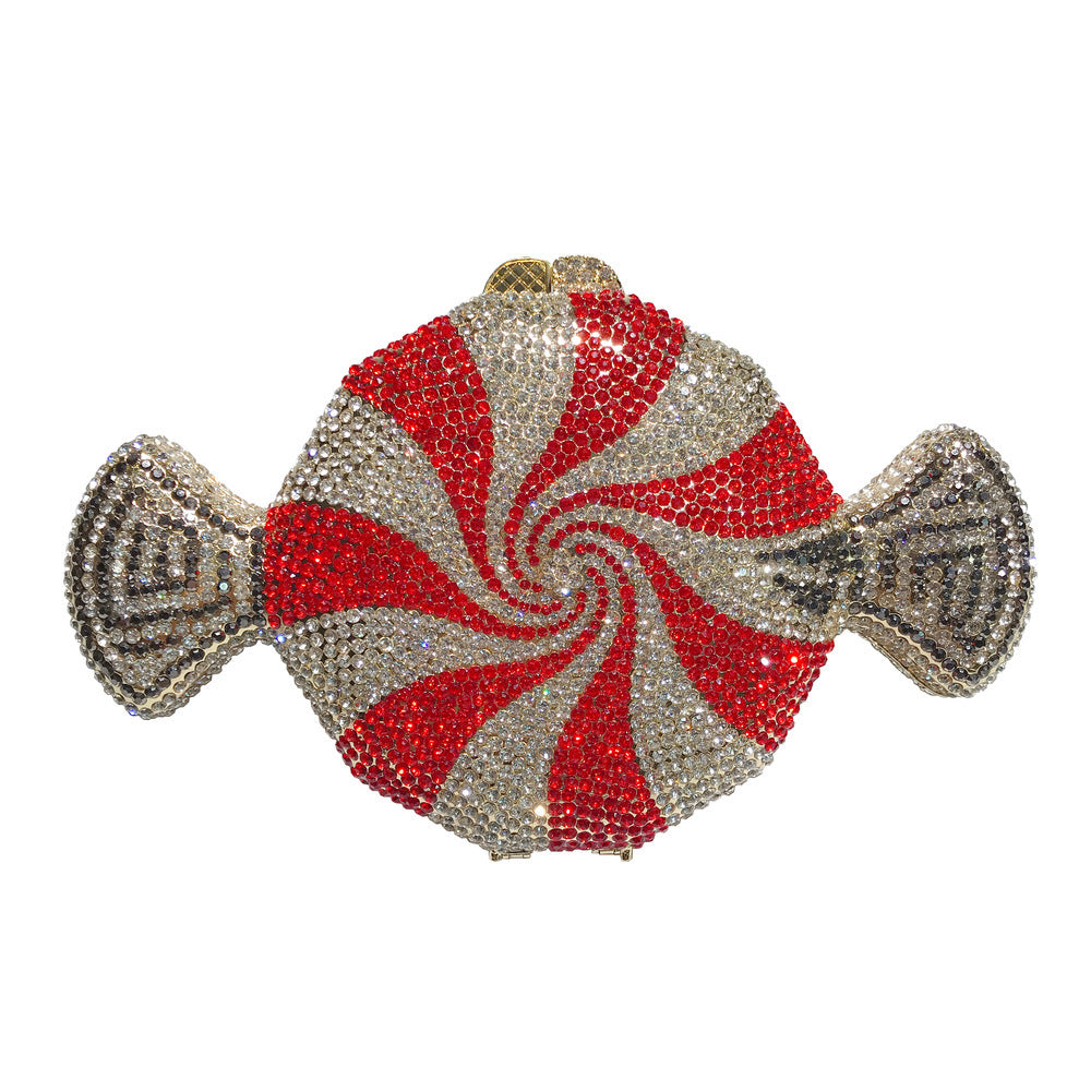 Peppermint Candy Shape Diamond Bag/Clutch