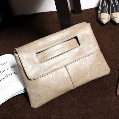 Retro Clutch Handbag With Crossbody Shoulder Sleeve