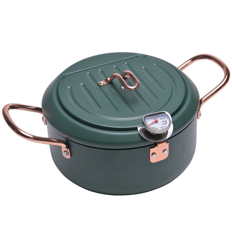 Chinese Deep Frying Pot With Thermometer