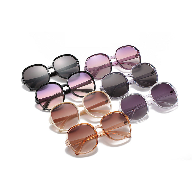 Big Round Lens Diva Sunglasses