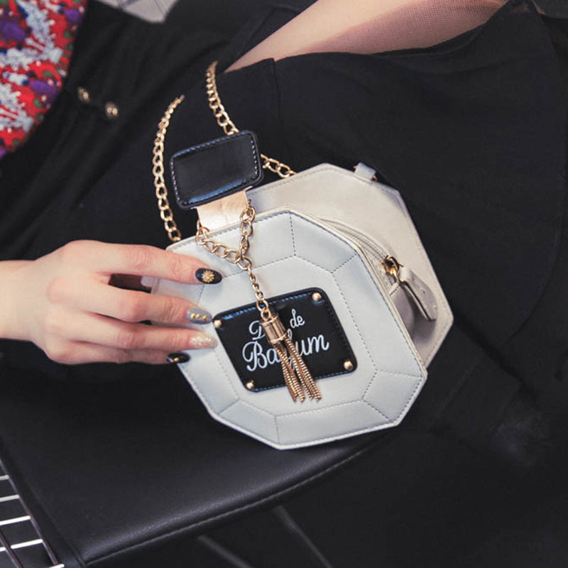 Perfume Bottle Chain Crossbody Bag