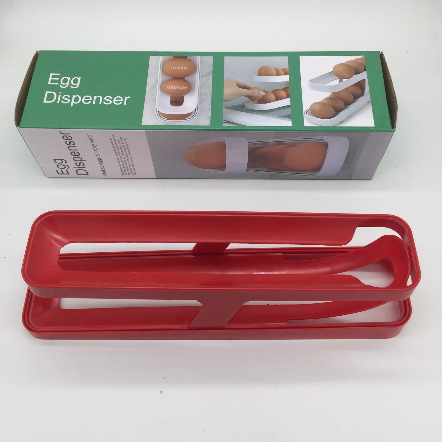 Rolldown Egg Rack Refrigerator Organizer