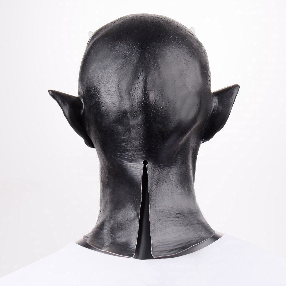 New Halloween Horn Demon Latex Headgear Mask