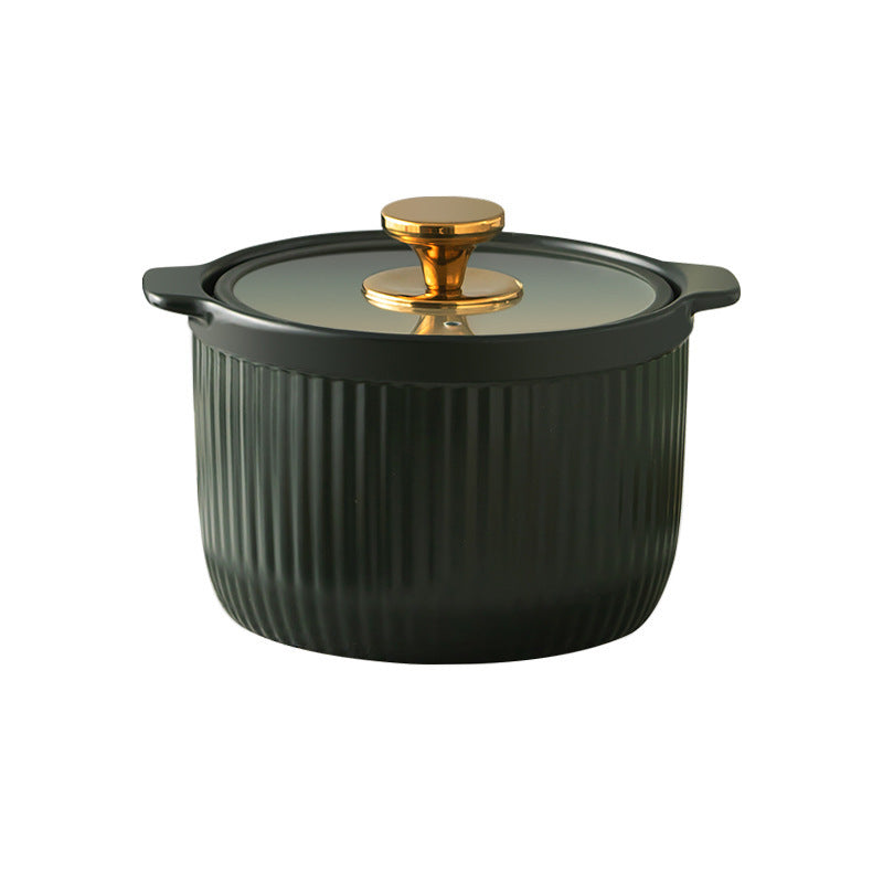 Nordic Glass Lid Casserole Soup Stew Pot