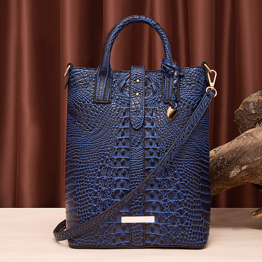 Concave Crocodile Shoulder Bag