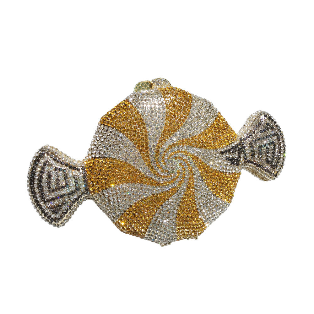 Peppermint Candy Shape Diamond Bag/Clutch