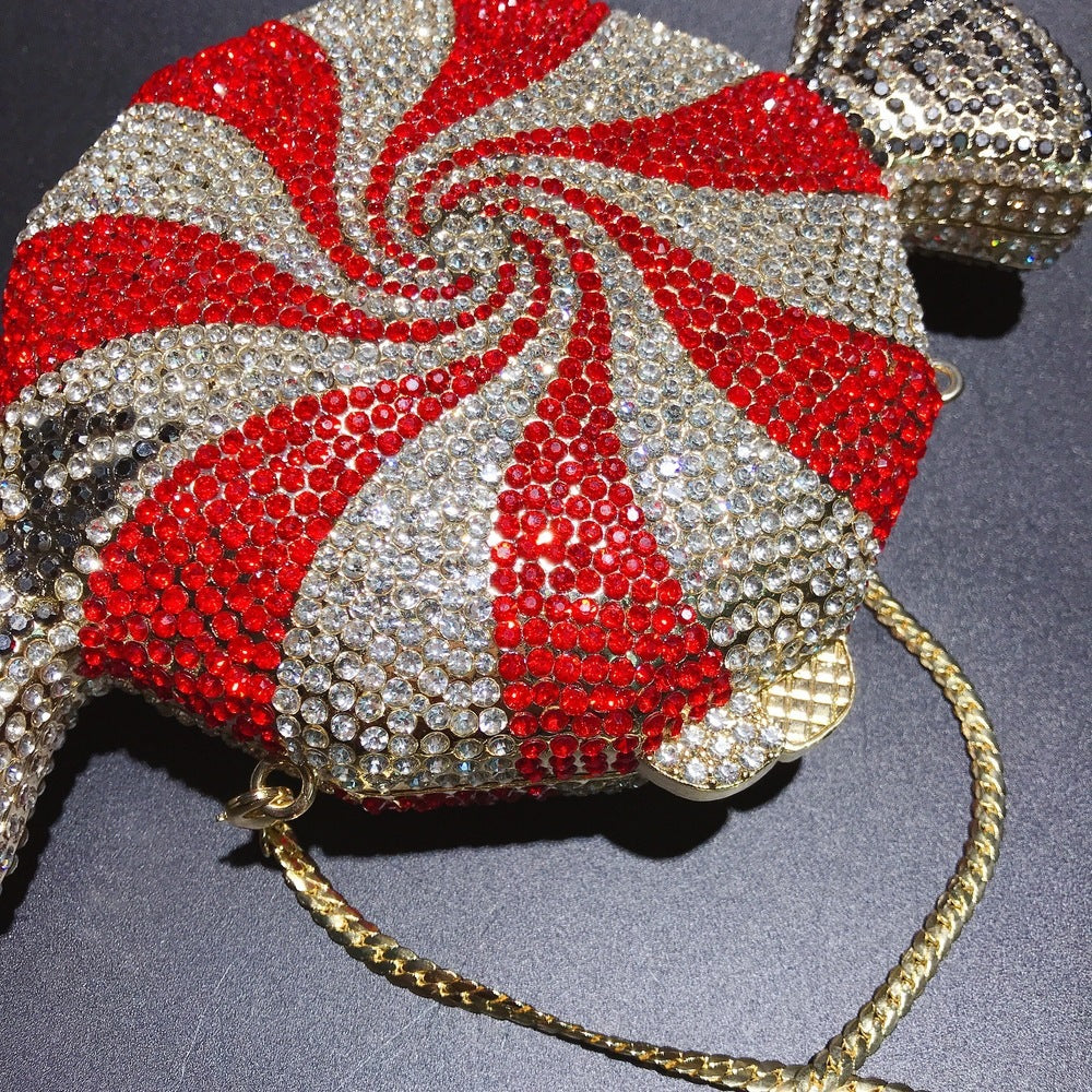 Peppermint Candy Shape Diamond Bag/Clutch