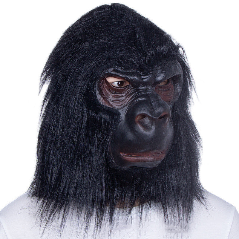 Latex Gorilla Headgear Halloween Mask