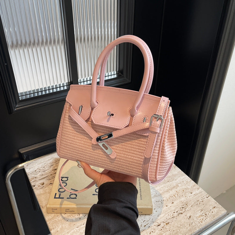French Straw Summer Crossbody/Tote Bag