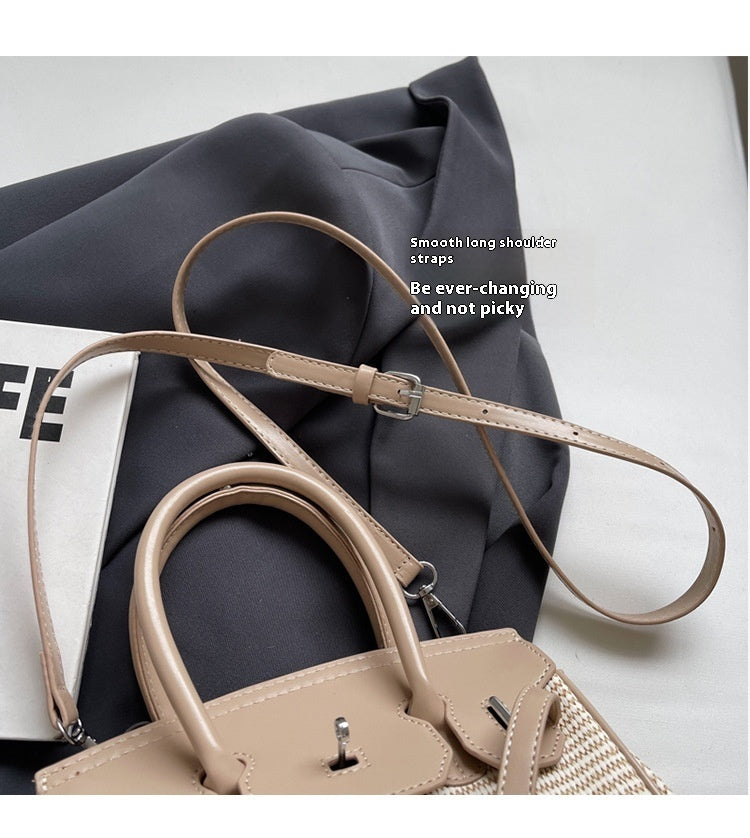 French Straw Summer Crossbody/Tote Bag