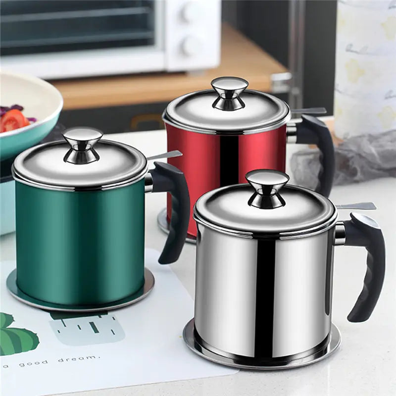 Stainless Steel Household Oil Filter Pot