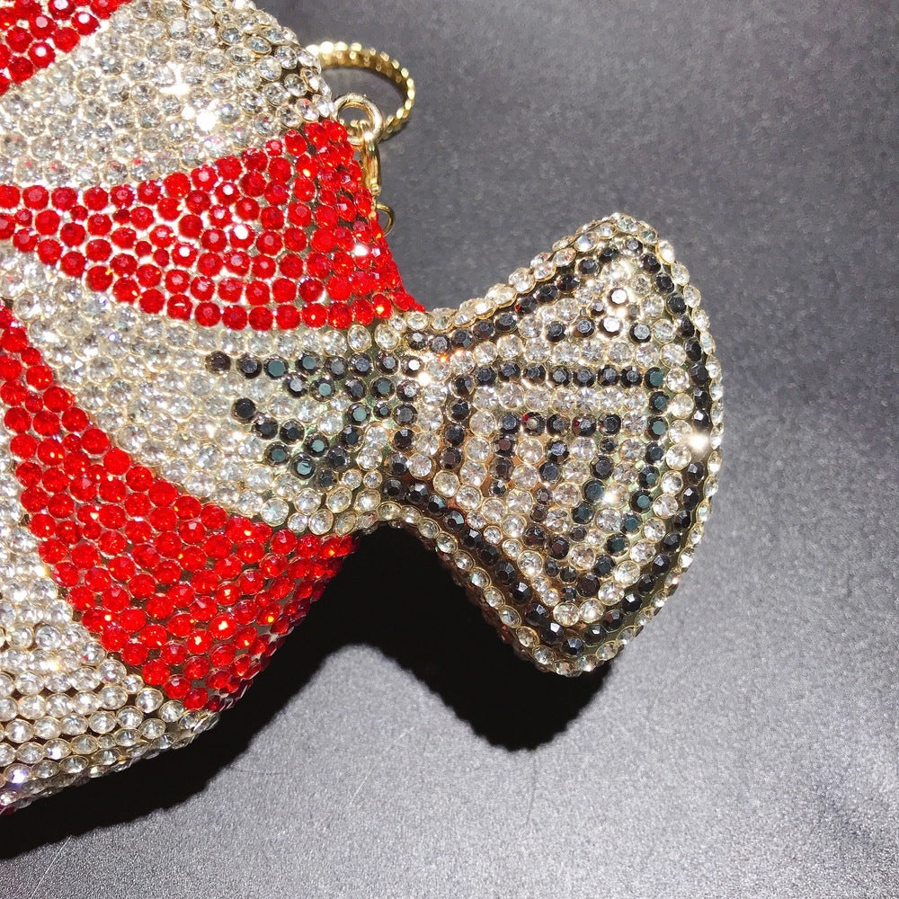 Peppermint Candy Shape Diamond Bag/Clutch