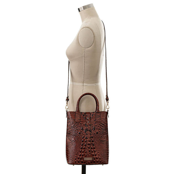 Concave Crocodile Shoulder Bag