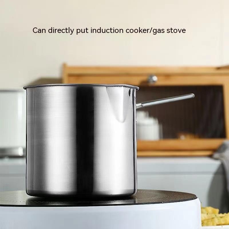 Stainless Steele Deep Frying Pot W/Strainer Basket
