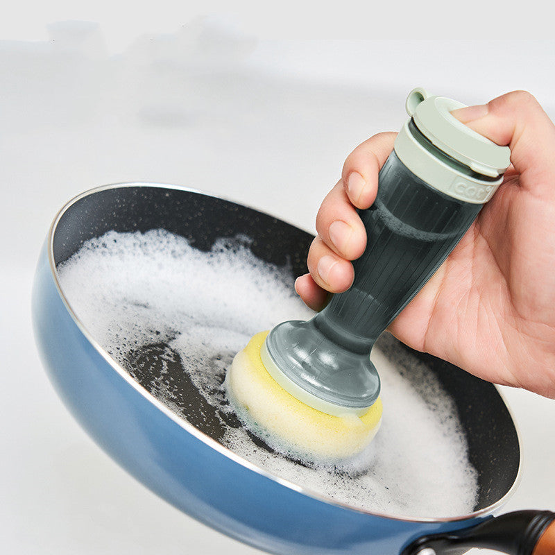 Dish Scrub Brush with Soap Dispenser