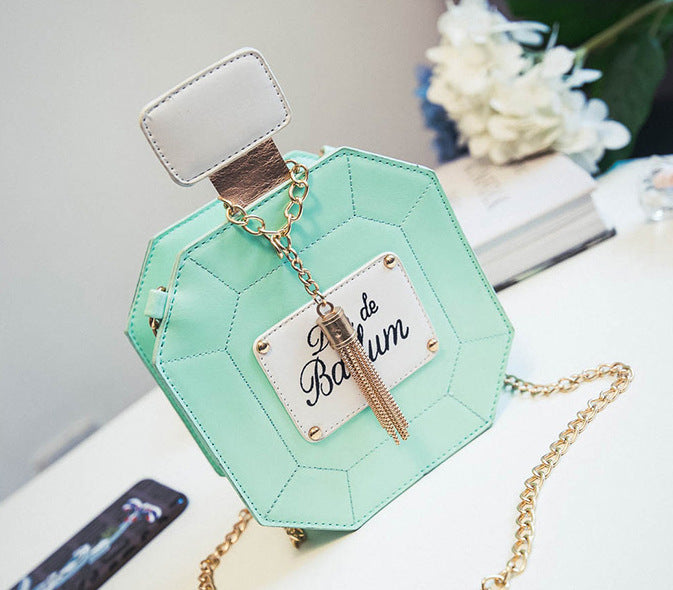 Perfume Bottle Chain Crossbody Bag