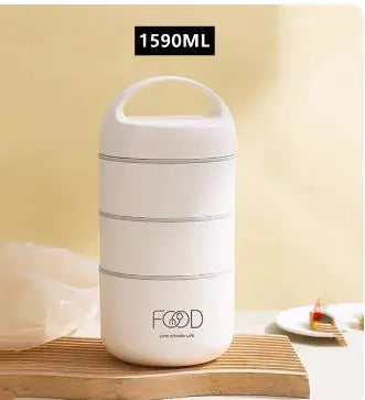 41oz/53oz Large Capacity Stainless Steel Silo Lunch Box