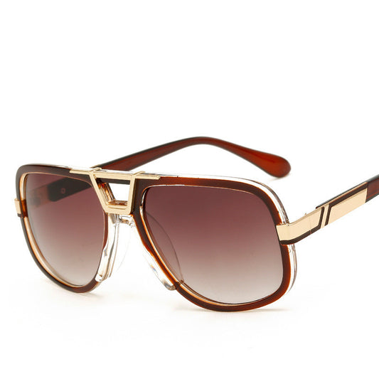 CALIFIT Black Pilot Style Frame Sunglasses for Men