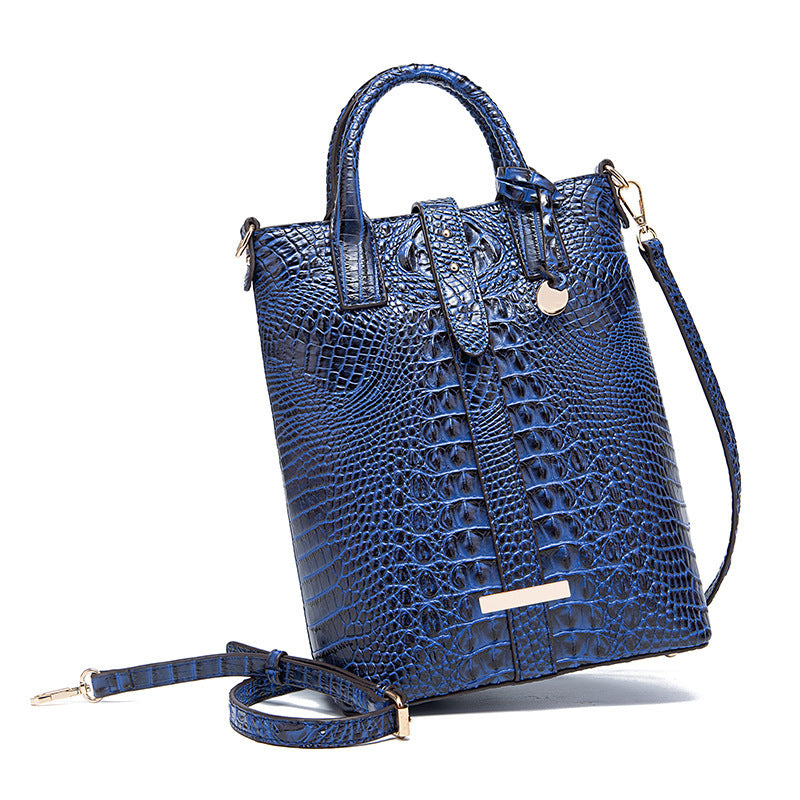 Concave Crocodile Shoulder Bag