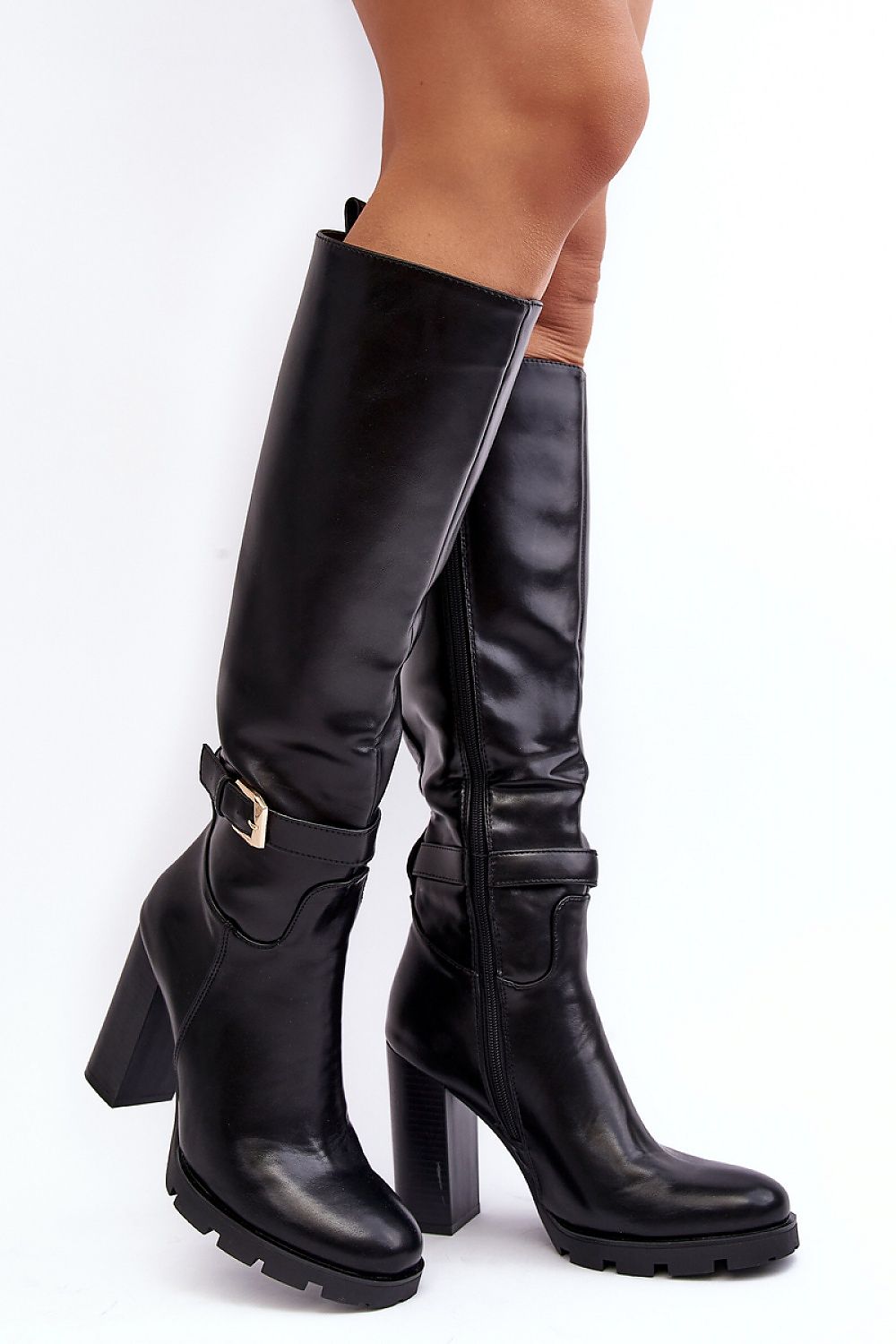 Buckle Heel Boot