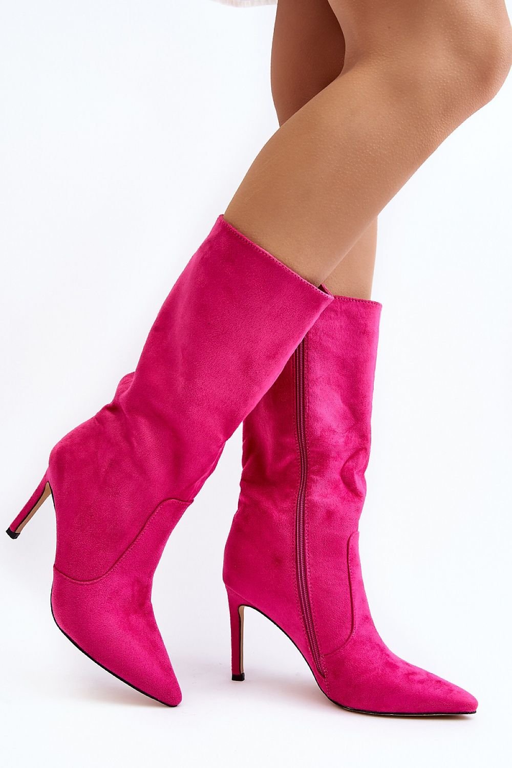 Mid High Calf Stiletto Boot