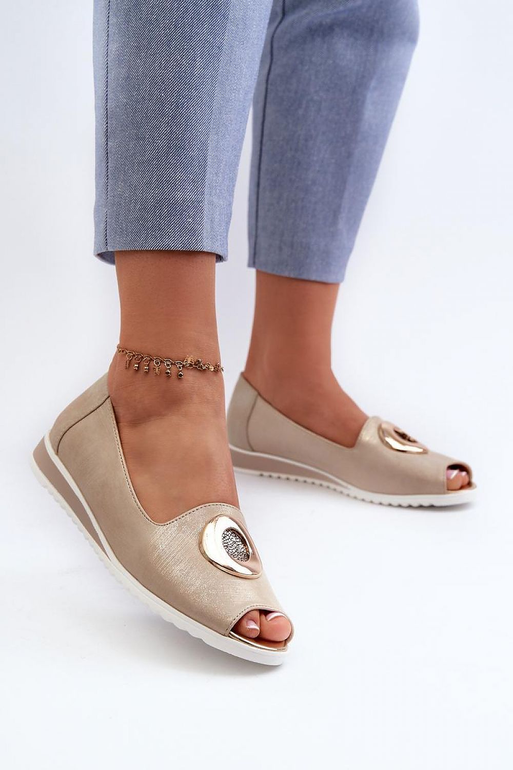 Peep Toe Flats
