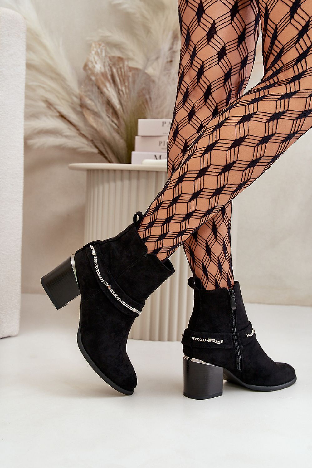 Ankle Chain Boots