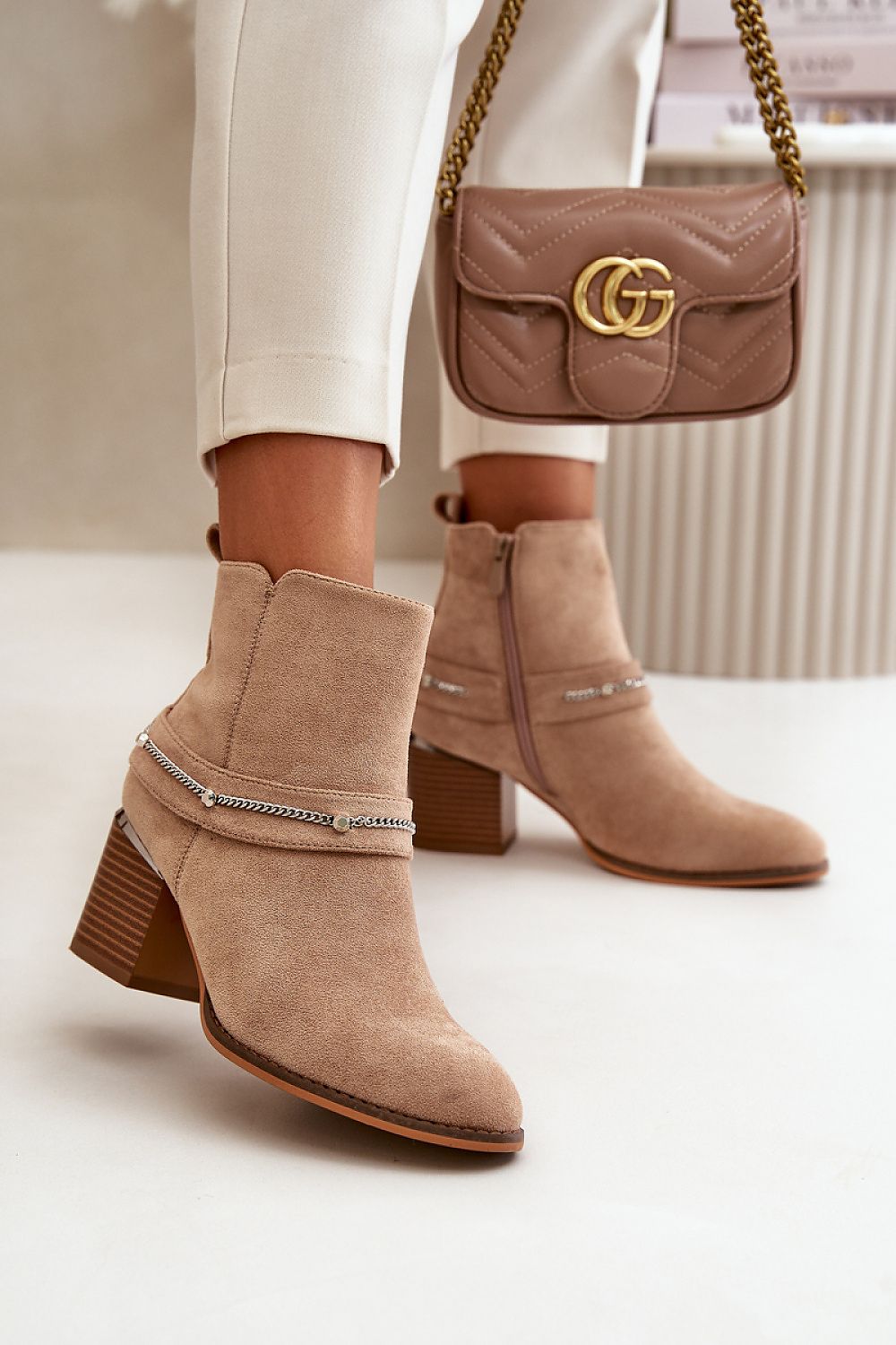 Ankle Chain Boots
