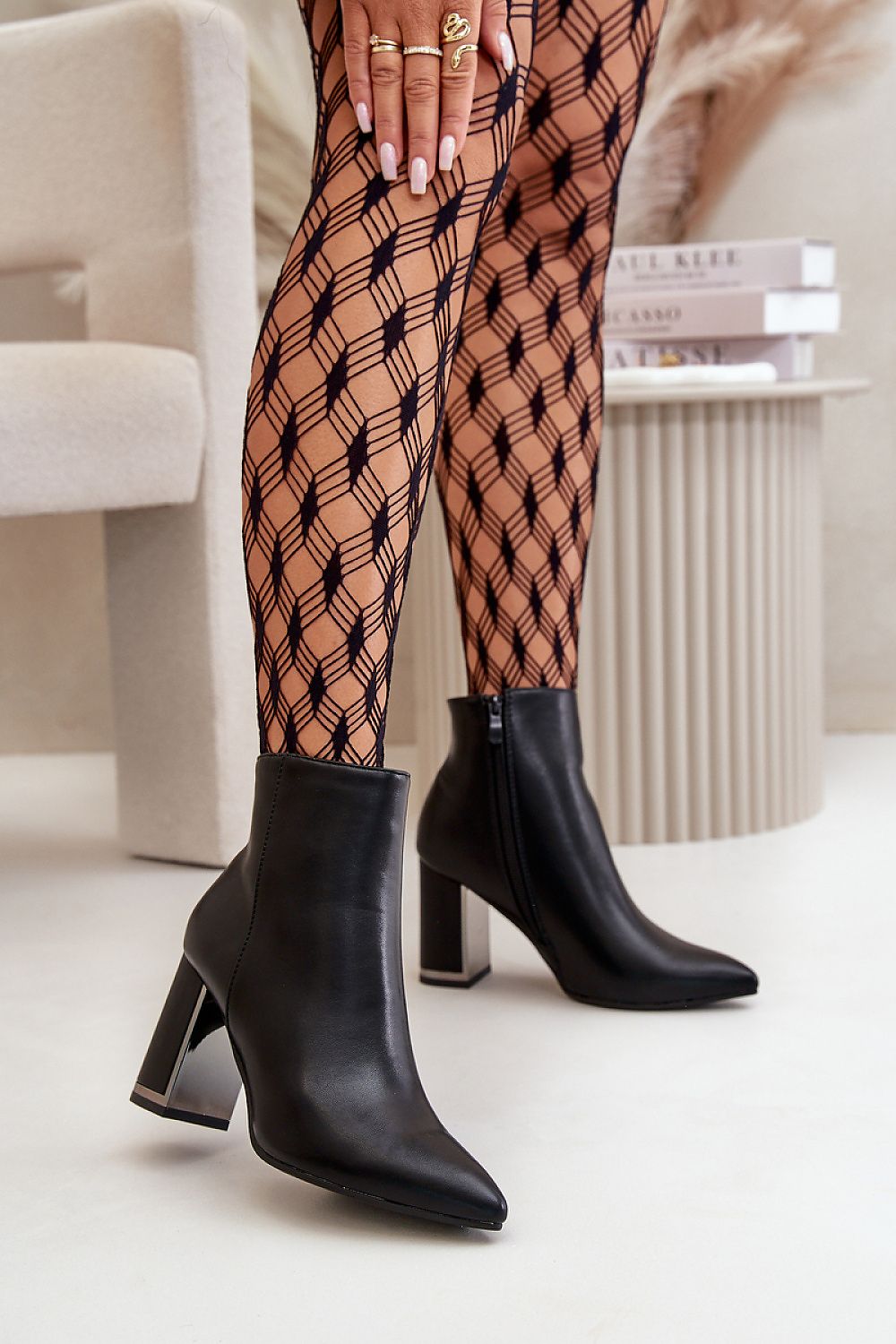 Thick Heel Ankle Boots
