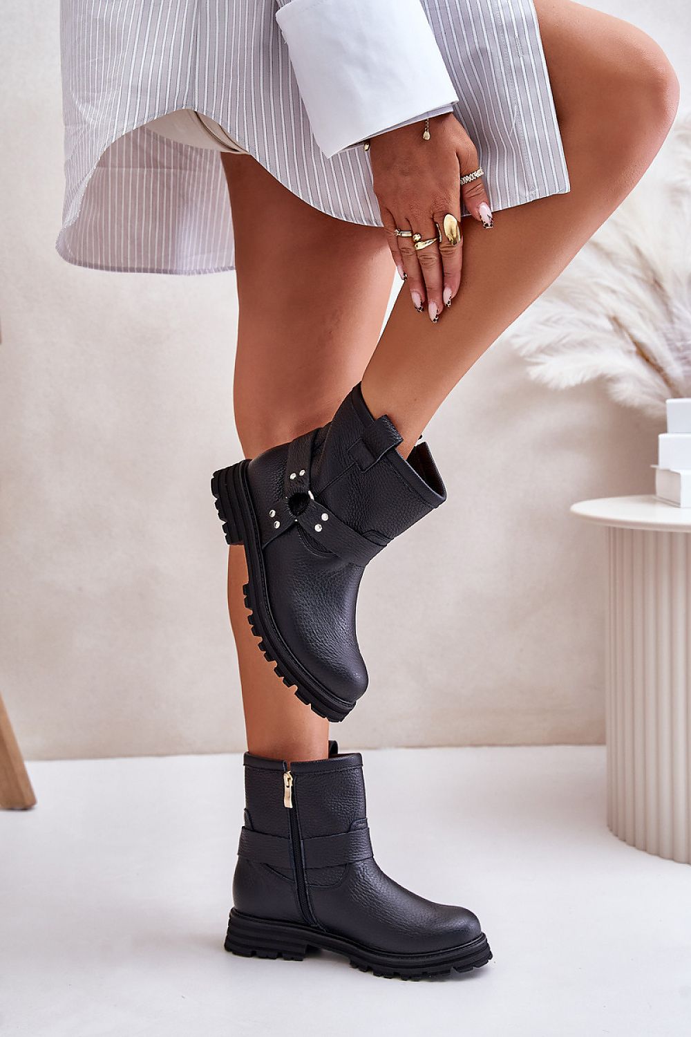 Ankle High Riding Boots