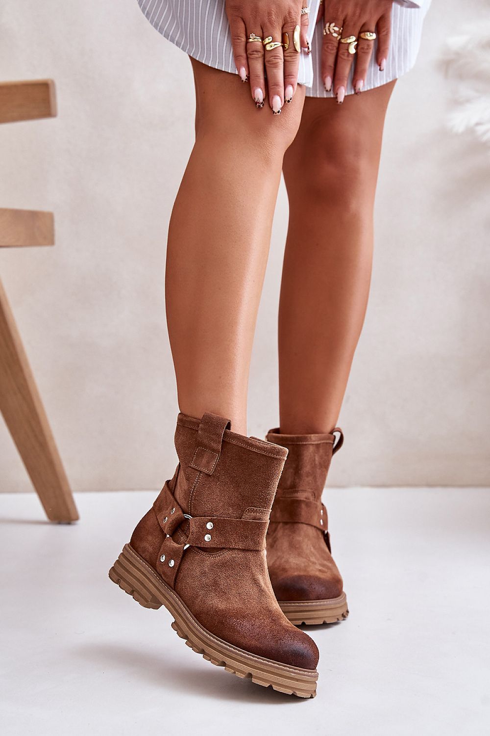 Ankle High Riding Boots