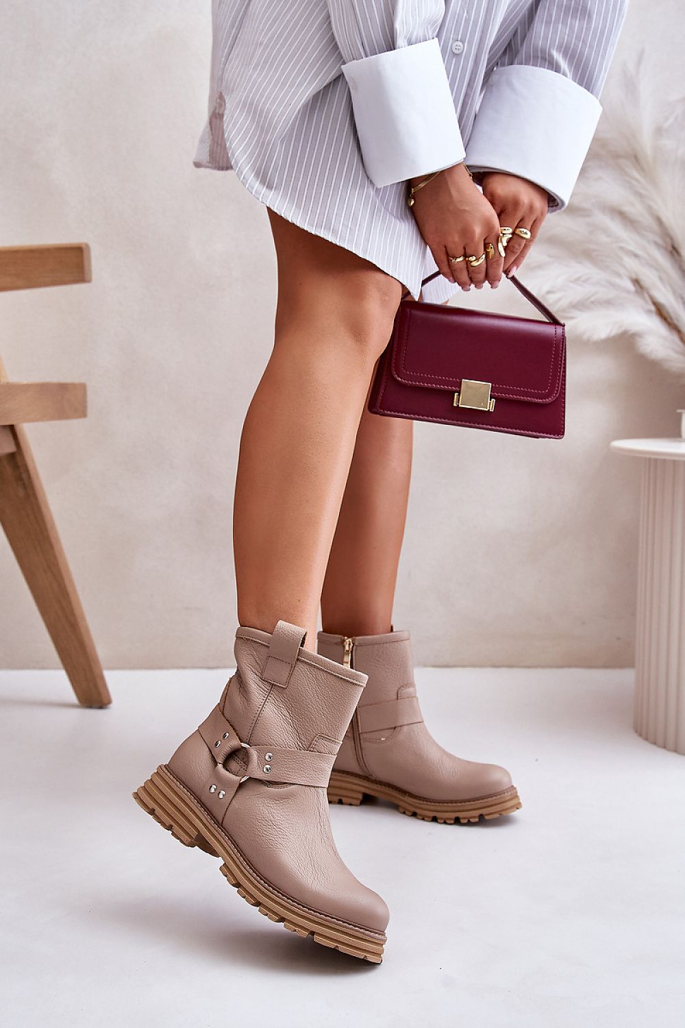 Ankle High Riding Boots